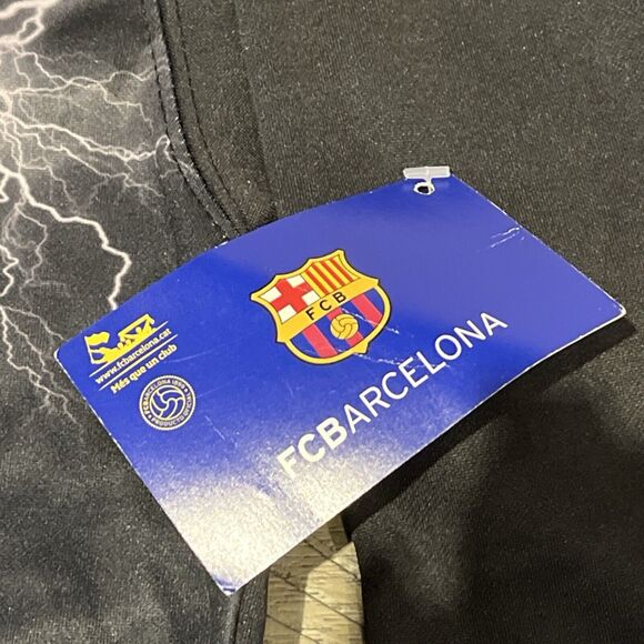 FC Barcelona Soccer Lionel Messi Pullover Hoodie Sweatshirt Medium NWT NEW Mens - Picture 5 of 6